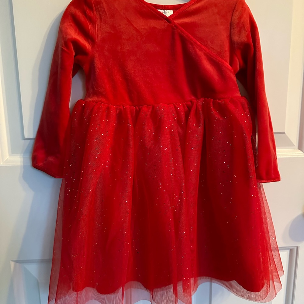 NEW Hanna Andersson Red Velour Dress